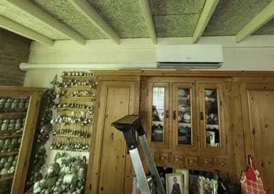 Split-airco systeem geplaatst